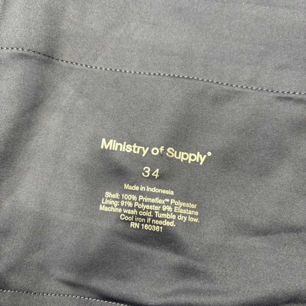 Ministry Of Supply Kinetic Jogger 34 Blue Drawstring Stretch Athleisure Pants